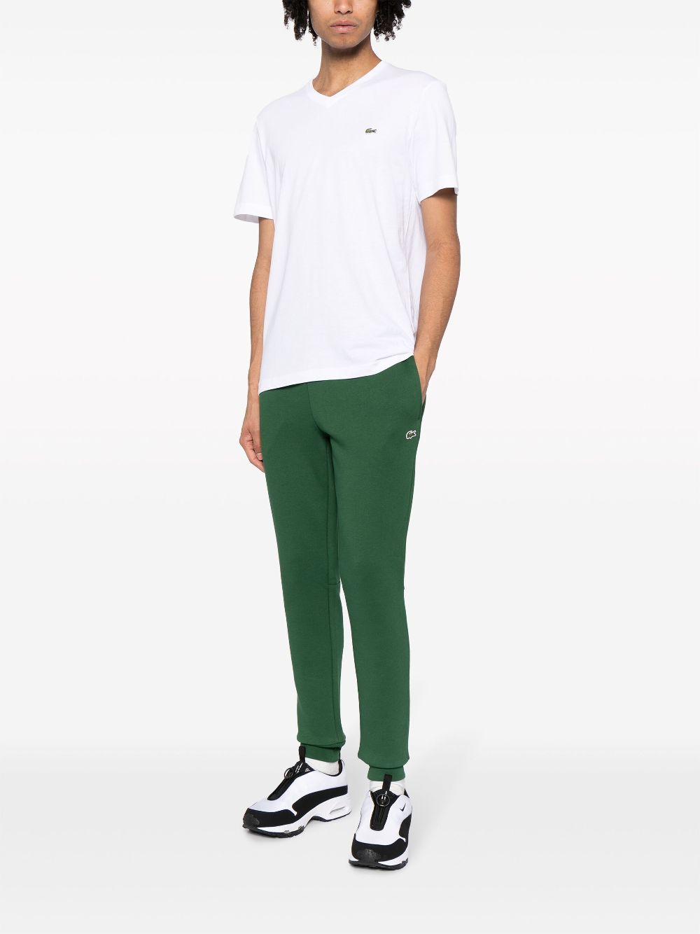 Lacoste logo-patch Track Pants Green Maison-Kitsune Men Sweatpants
