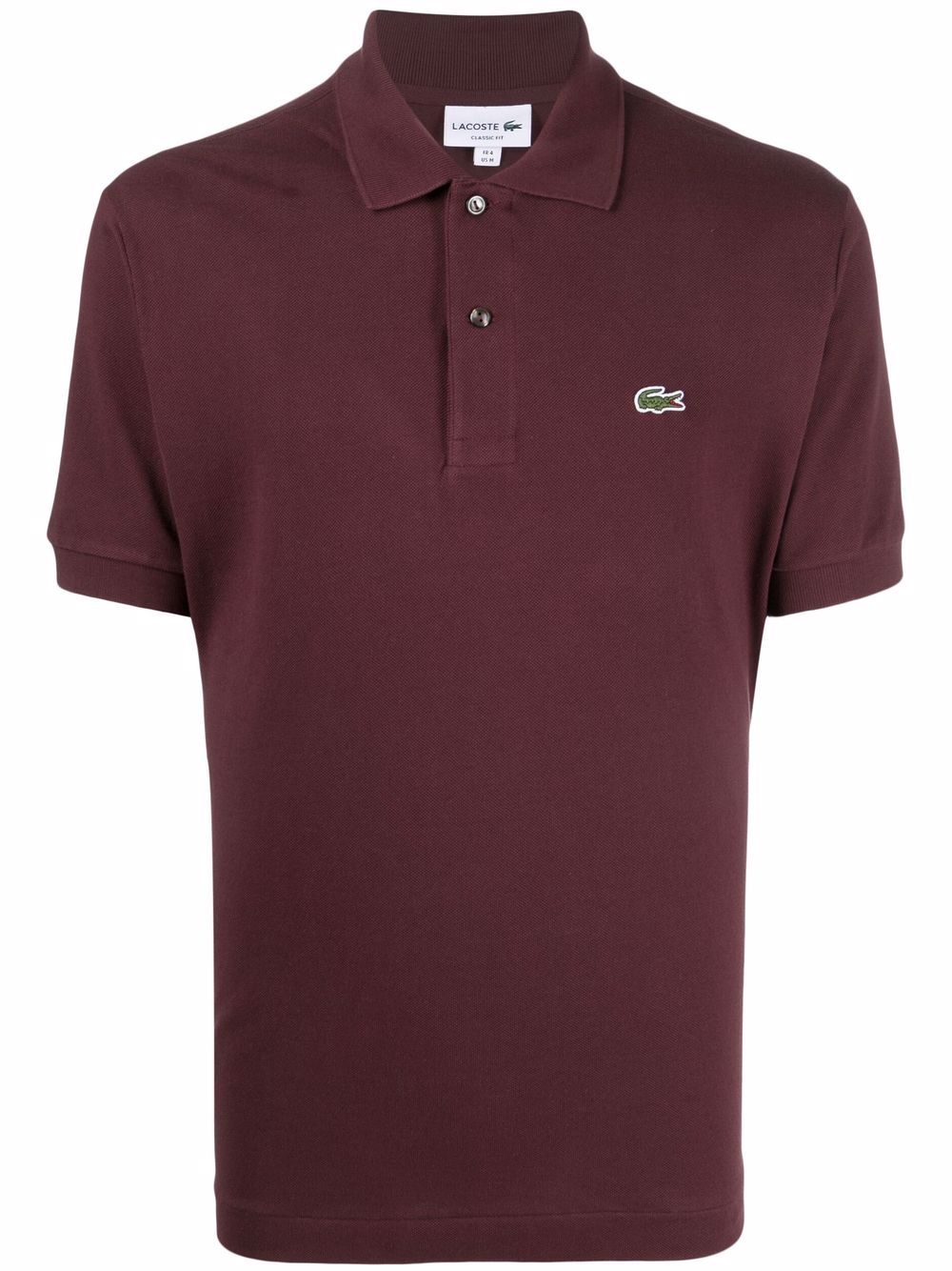 Maison-Kitsune Polo Shirts Men Lacoste logo-patch Polo Shirt Red
