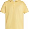 Men Polo Shirts Maison-Kitsune Lacoste logo-embroidered Cotton Polo Shirt Yellow