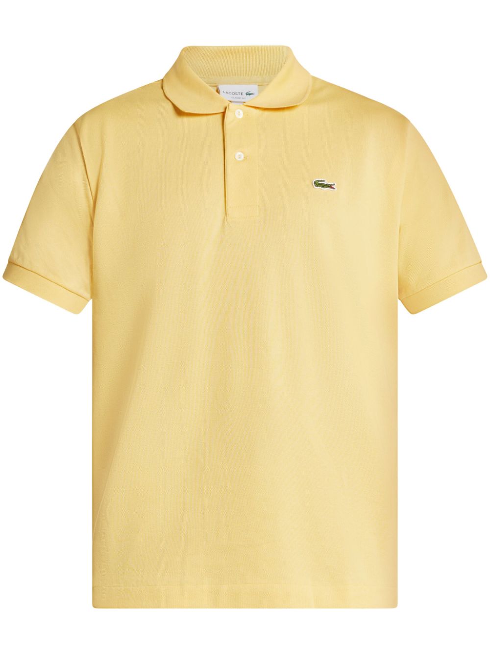 Men Polo Shirts Maison-Kitsune Lacoste logo-embroidered Cotton Polo Shirt Yellow