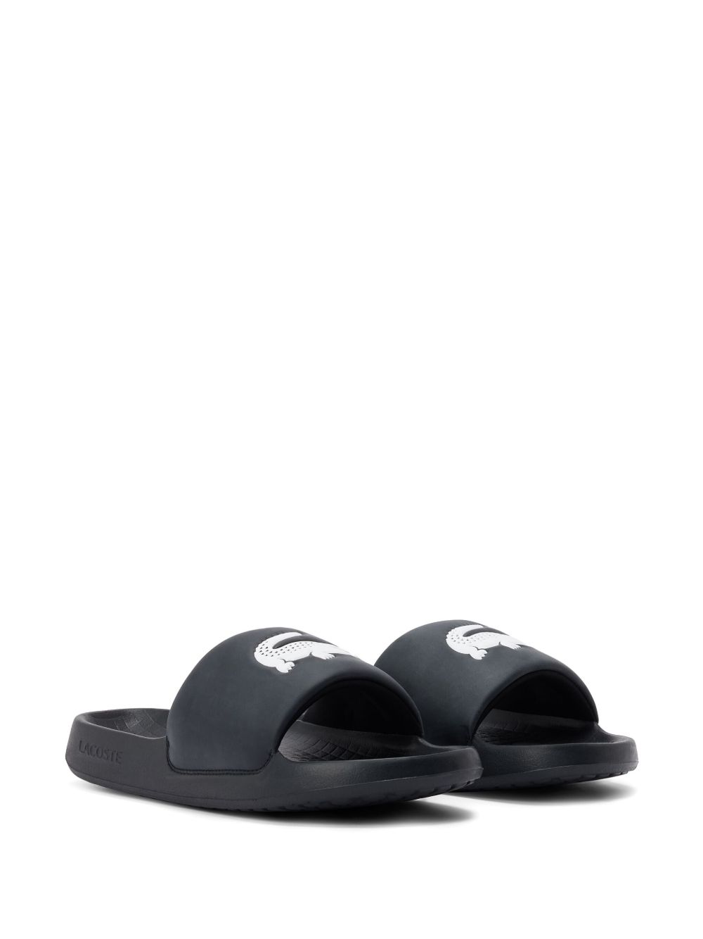 Maison-Kitsune Lacoste Croco 1.0 Flip Flops Black Men Flip Flops & Slides