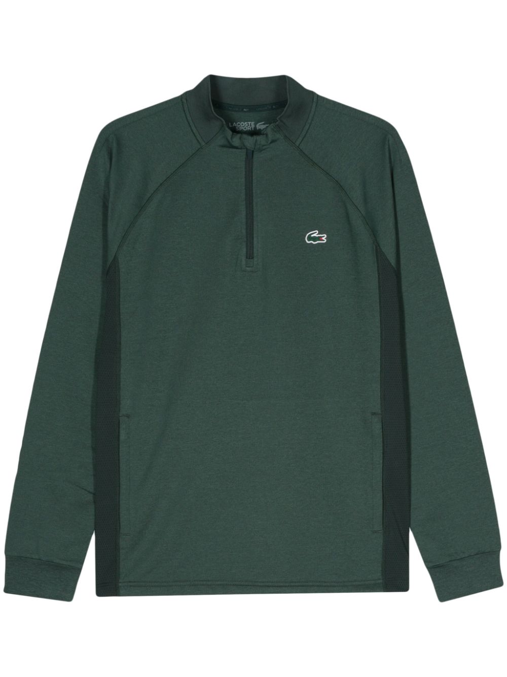 Men Performance T-Shirts & Vests Maison-Kitsune Lacoste logo-patch Longsleeved T-shirt Green