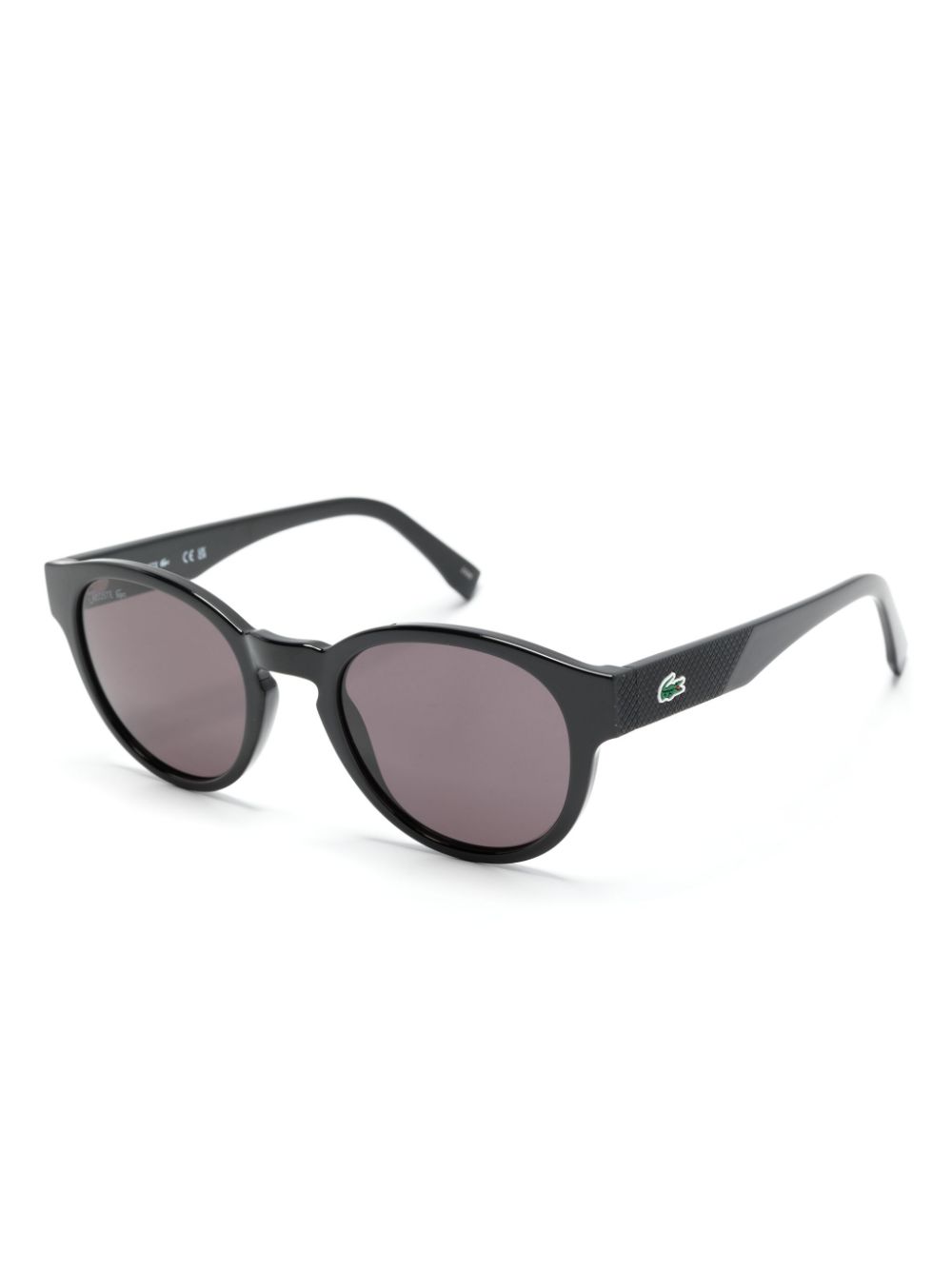 Lacoste logo-engraved round-frame Sunglasses Black Maison-Kitsune Men Sunglasses