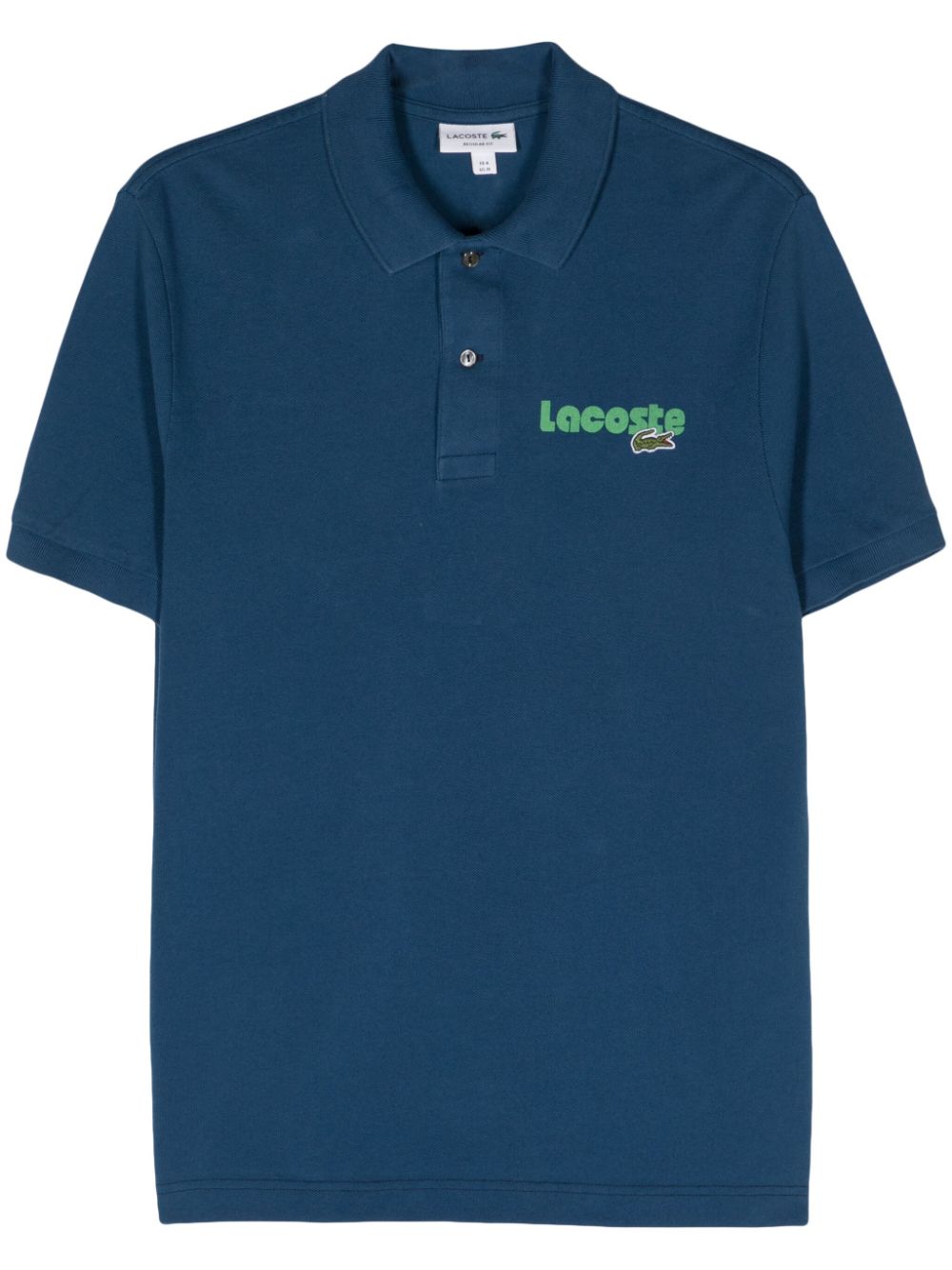 Men Polo Shirts Maison-Kitsune Lacoste logo-print Piqué Polo Shirt Blue