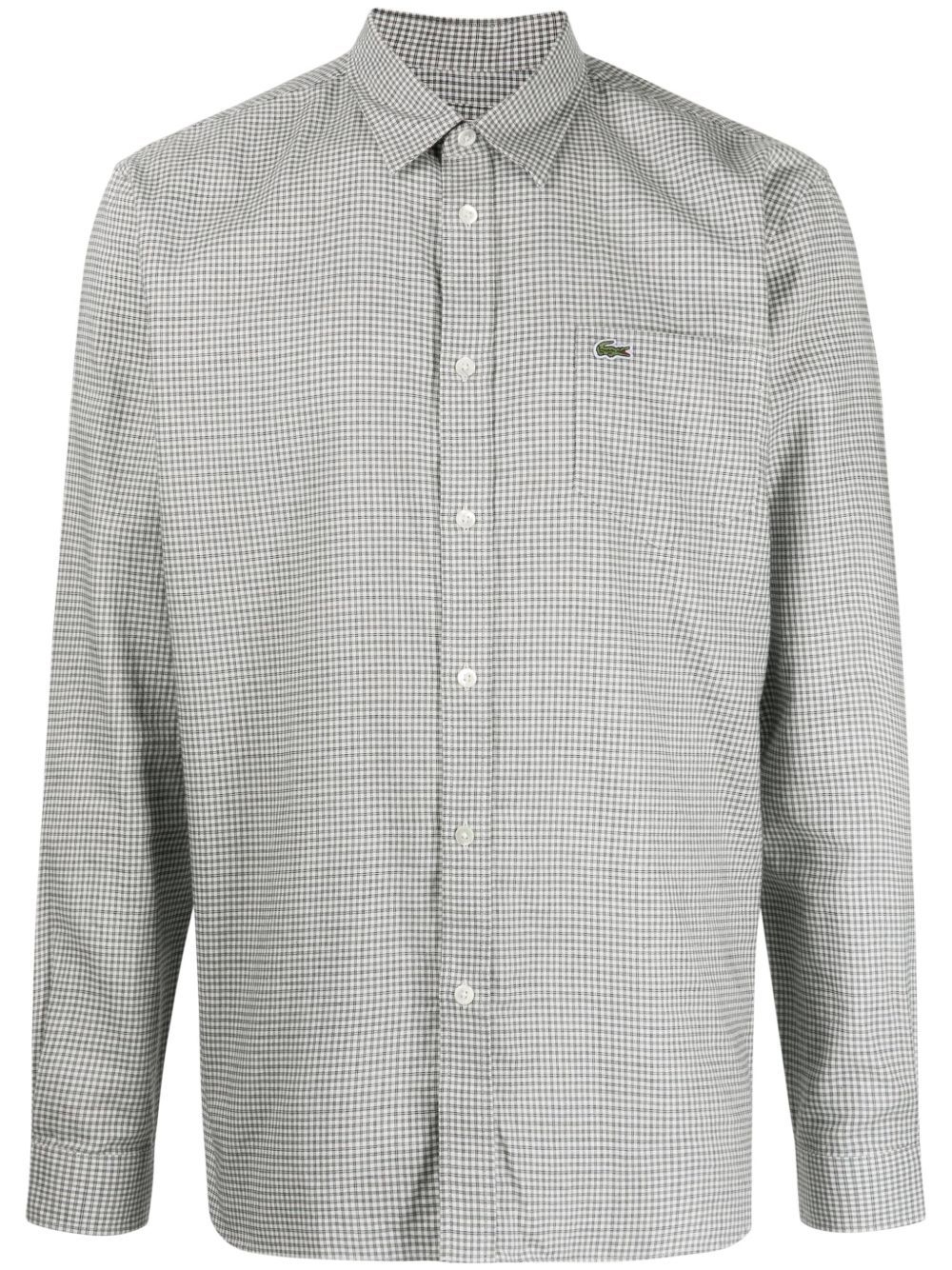 Lacoste Checked Flannel Cotton Shirt Black Men Shirts Maison-Kitsune