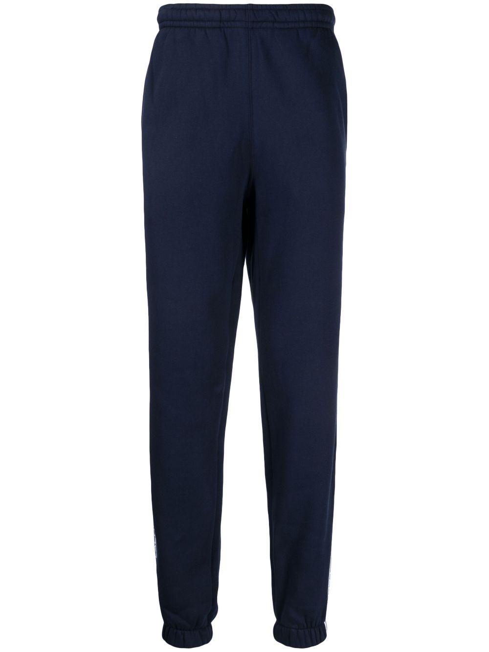 Maison-Kitsune Lacoste logo-stripes cotton-blend Track Pants Blue Men Sweatpants