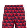 Maison-Kitsune Swim & Board Shorts Men Lacoste logo-patch geometric-pattern Swim Shorts Red