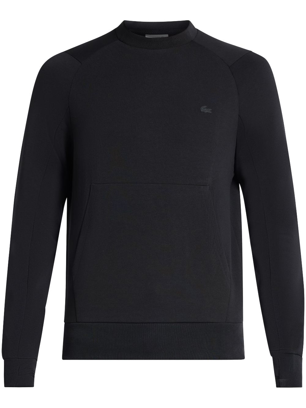 Maison-Kitsune Lacoste pouch-pocket Fleece Sweatshirt Black Men Sweatshirts