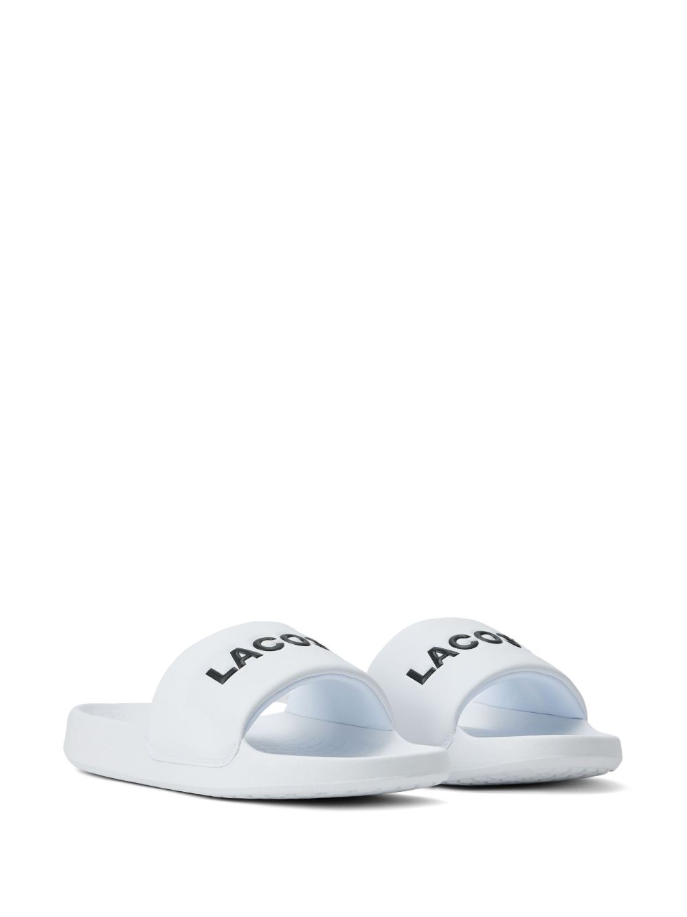 Maison-Kitsune Lacoste Serve 1.0 Slides White Men Flip Flops & Slides