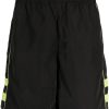Maison-Kitsune Track & Running Shorts Men Lacoste logo-embroidered Striped Track Shorts Black
