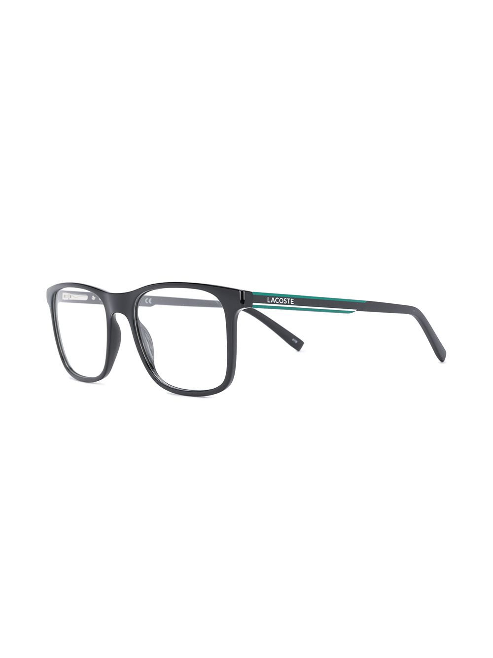 Maison-Kitsune Glasses & Frames Men Lacoste Square Frame Glasses Black