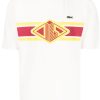 Maison-Kitsune T-Shirts Men Lacoste logo-print crew-neck T-shirt White
