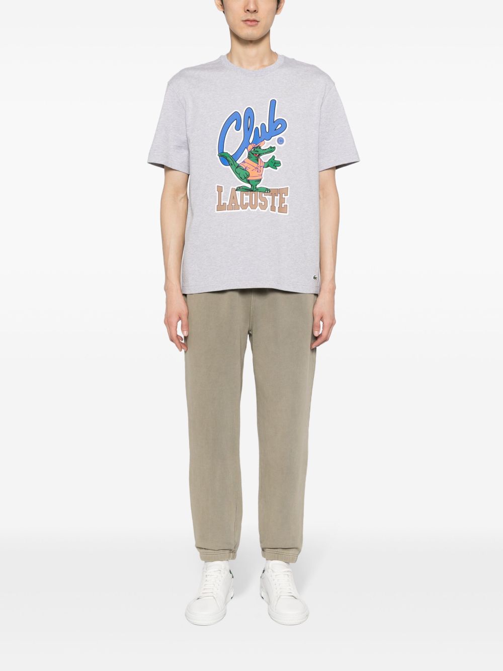 Lacoste Tapered Cotton Track Pants Brown Maison-Kitsune Men Sweatpants