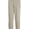 Lacoste Tapered Cotton Track Pants Brown Maison-Kitsune Men Sweatpants