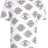 Maison-Kitsune Polo Shirts Men Lacoste Globe-print Polo Shirt White