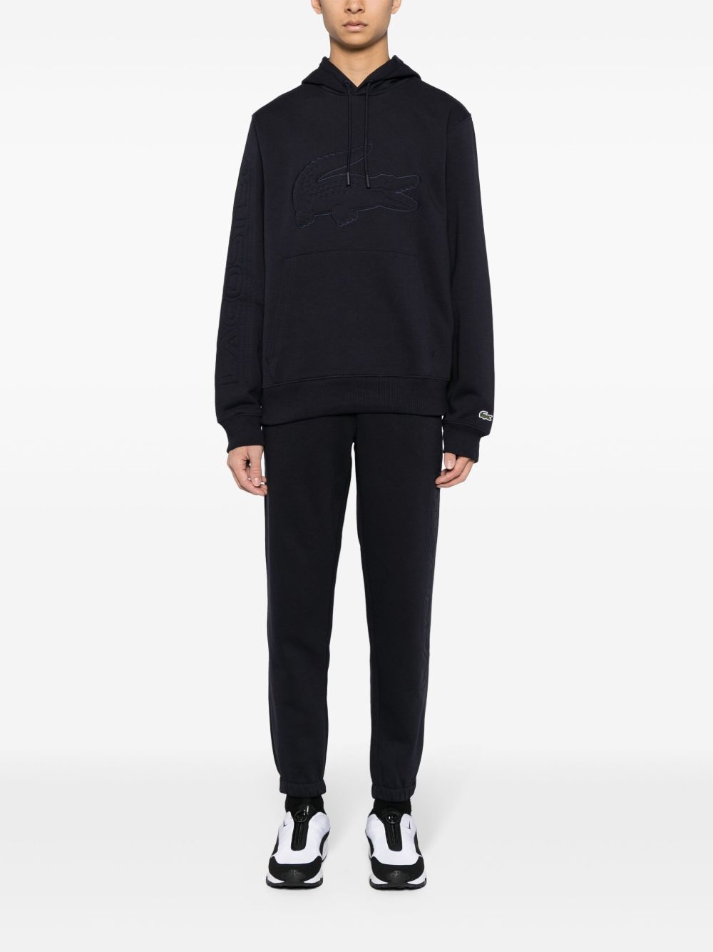 Lacoste logo-appliqué Cotton Blend Track Pants Blue Men Sweatpants Maison-Kitsune