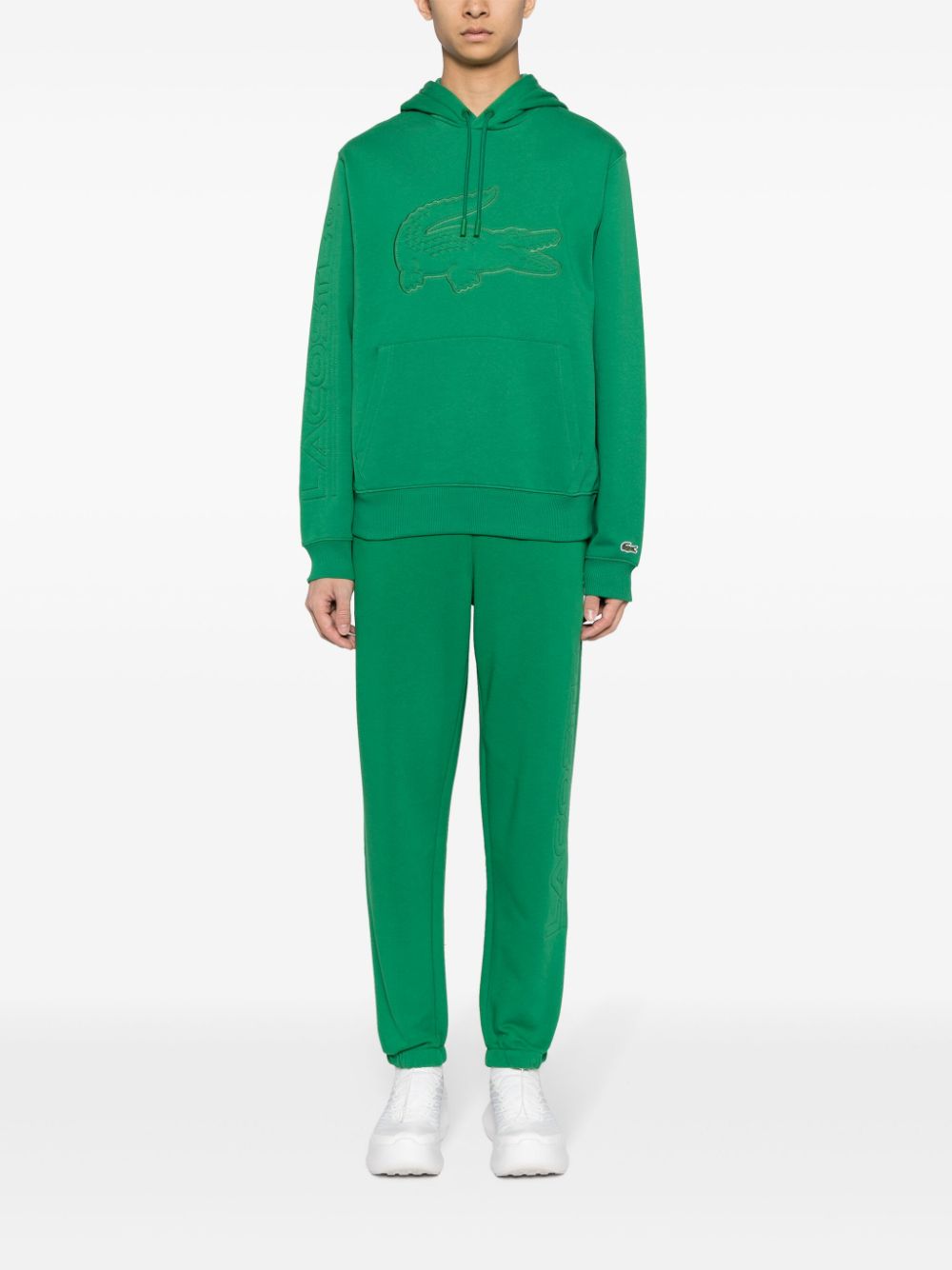 Men Sweatpants Maison-Kitsune Lacoste logo-appliqué Cotton Blend Track Pants Green