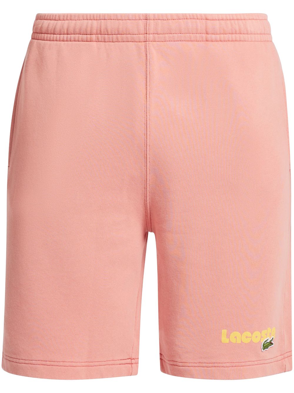 Maison-Kitsune Lacoste logo-print Organic Cotton Track Shorts Pink Men Track & Running Shorts