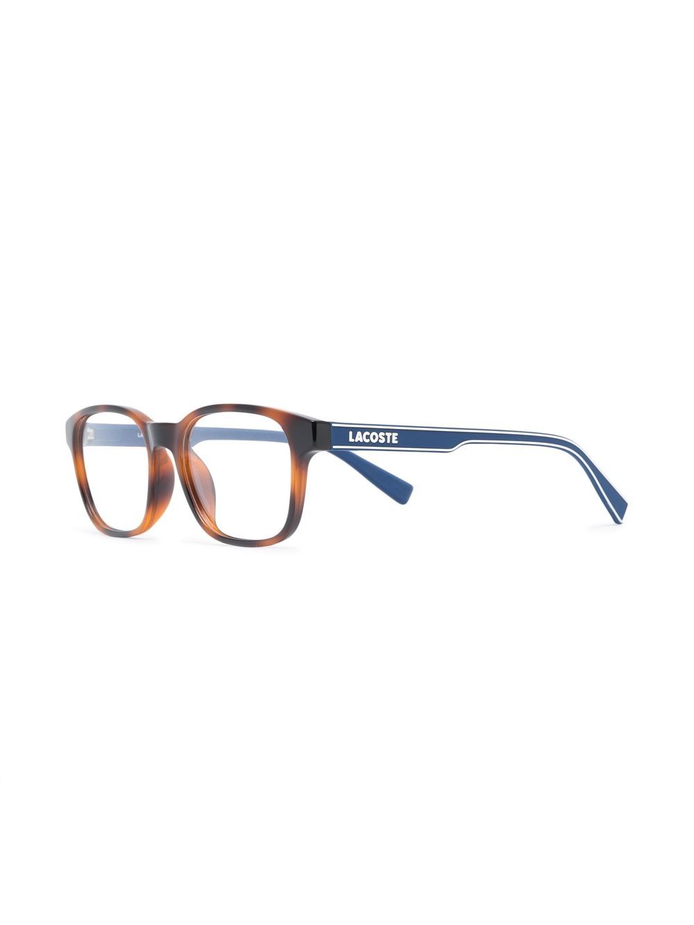Men Glasses & Frames Maison-Kitsune Lacoste logo-detail square-frame Glasses Blue