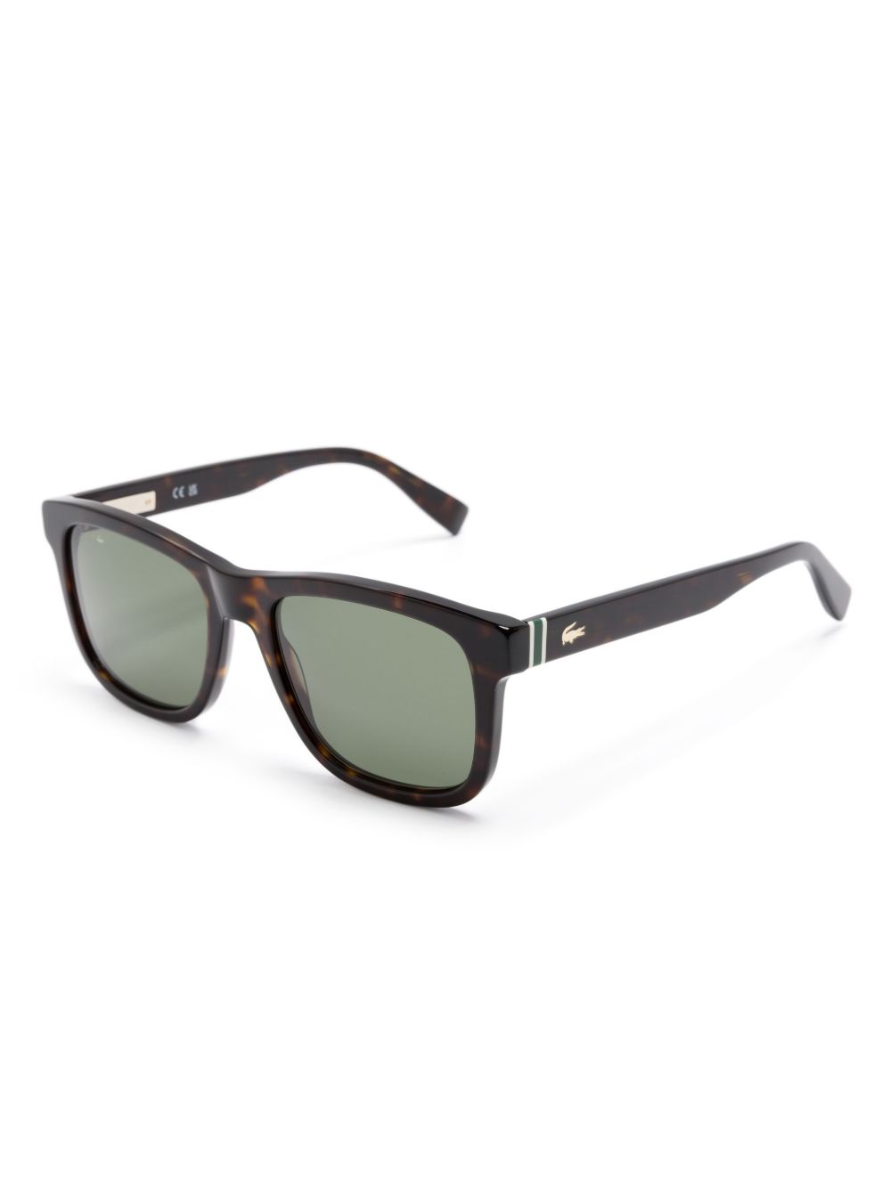 Men Sunglasses Maison-Kitsune Lacoste wayfarer-frame Sunglasses Brown