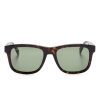 Men Sunglasses Maison-Kitsune Lacoste wayfarer-frame Sunglasses Brown