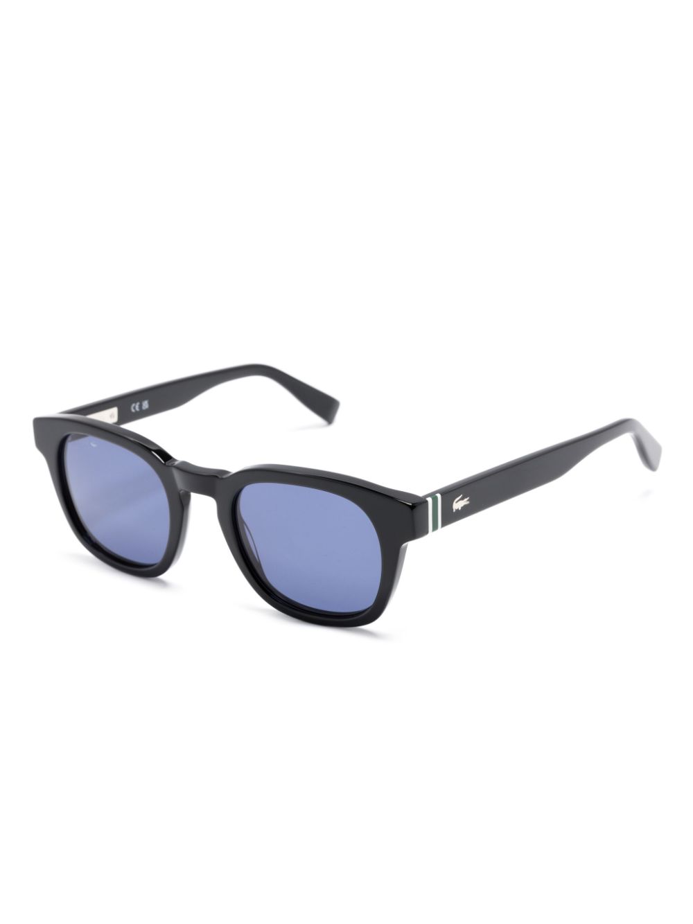 Lacoste Ribbon square-frame Suglasses Black Men Sunglasses Maison-Kitsune