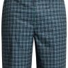 Men Bermuda Shorts Maison-Kitsune Lacoste Checkered Elasticated Bermuda Shorts Blue