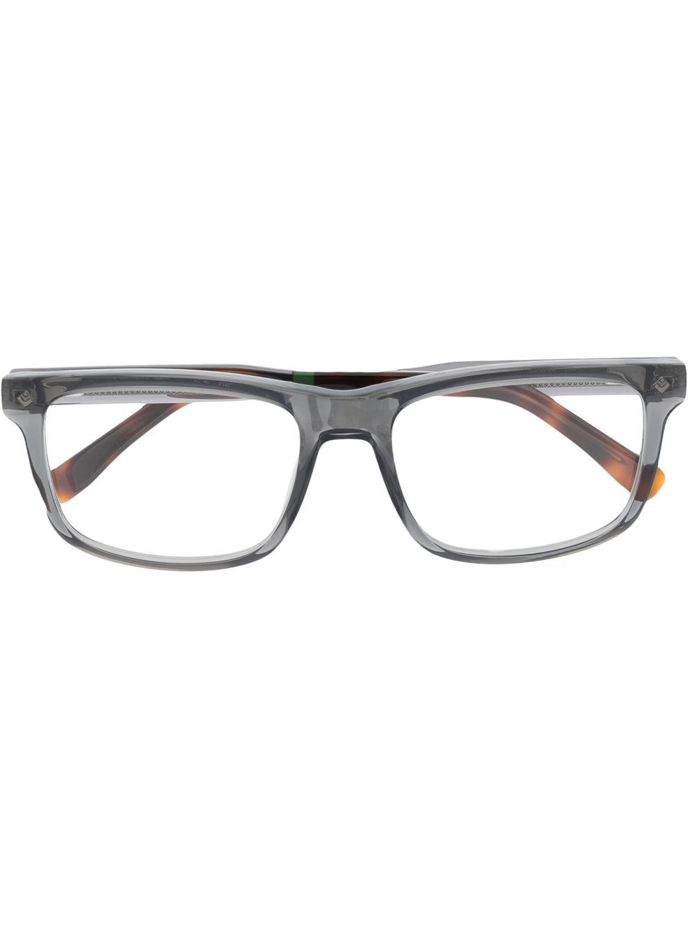 Lacoste rectangle-frame two-tone Glasses Grey Men Glasses & Frames Maison-Kitsune