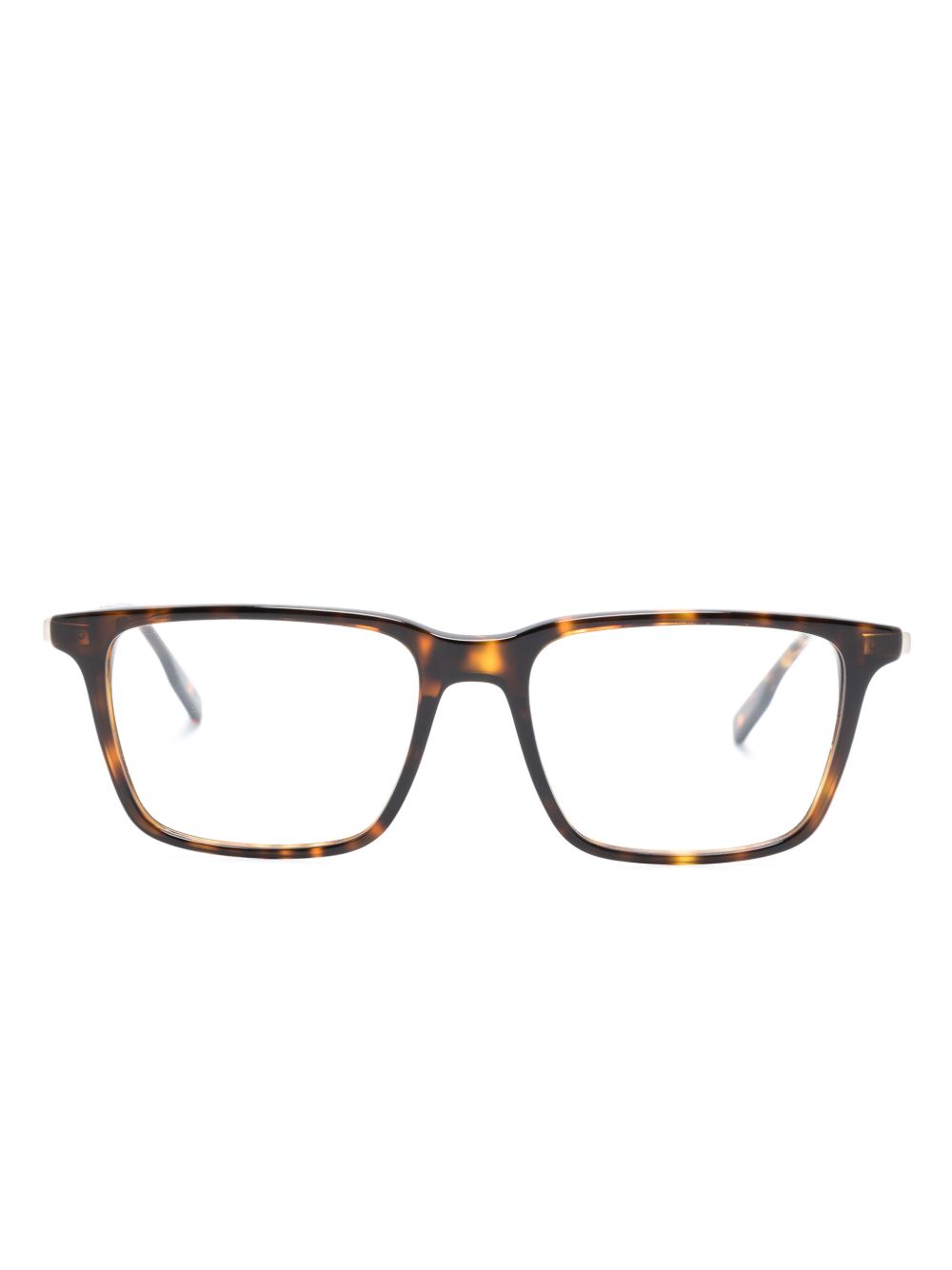 Lacoste tortoiseshell-effect square-frame Glasses Brown Men Glasses & Frames Maison-Kitsune