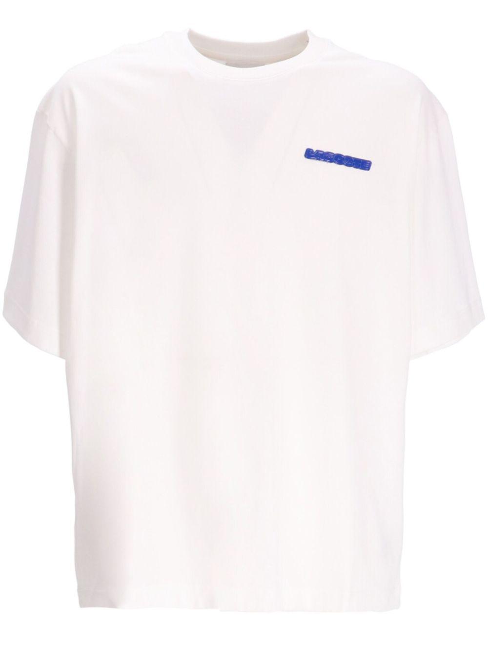 Maison-Kitsune T-Shirts Men Lacoste graphic-stamp T-shirt White