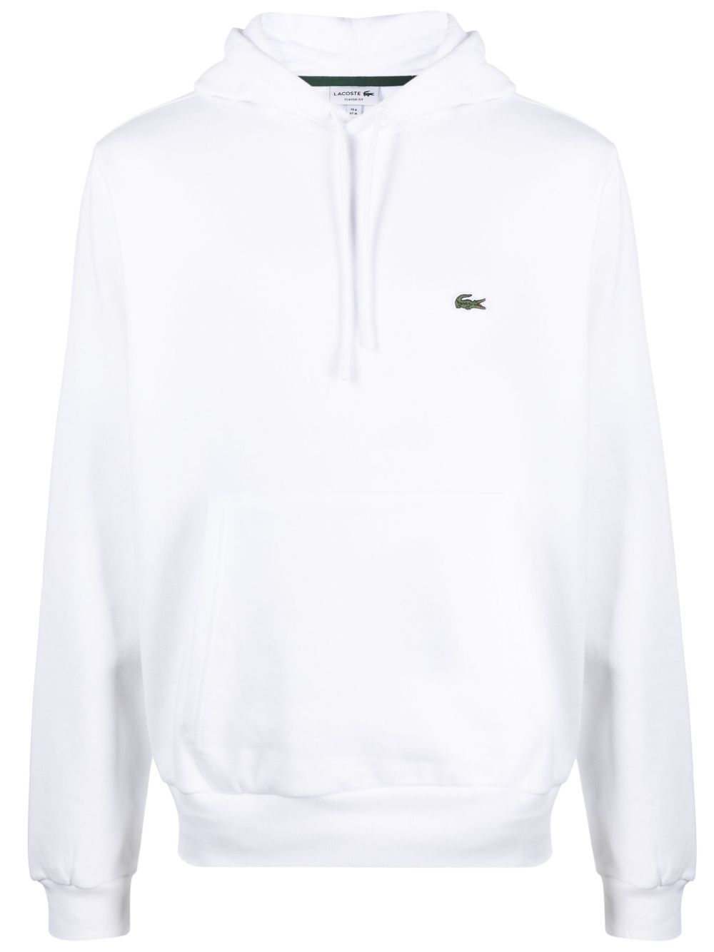 Men Hoodies Maison-Kitsune Lacoste logo-patch Drawstring Hoodie White