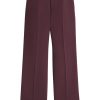Maison-Kitsune Tailored Pants Men Lanvin Belted Tailored Trousers Red