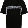 Men T-Shirts Maison-Kitsune Lanvin Curb Lace T-shirt Black