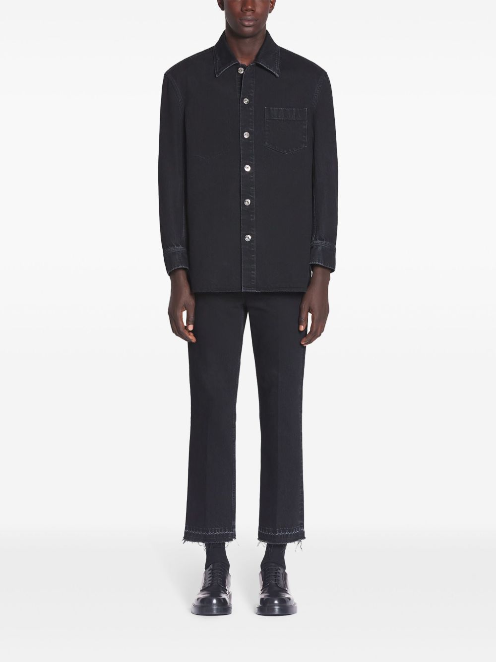Men Regular & Straight-Leg Jeans Maison-Kitsune Lanvin straight-leg Jeans Black