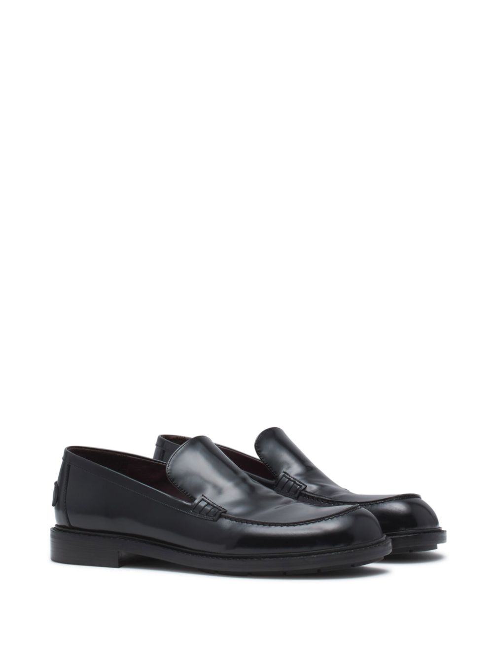 Maison-Kitsune Loafers Men Lanvin Spinto glossy-leather Loafers Black