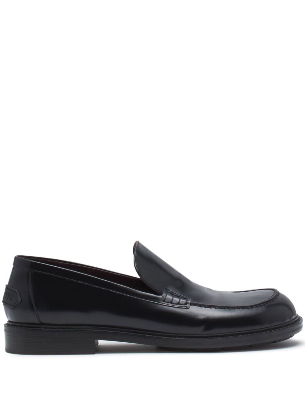Maison-Kitsune Loafers Men Lanvin Spinto glossy-leather Loafers Black