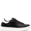 Lanvin DDB0 low-top Leather Sneakers Black Maison-Kitsune Men Low-Tops