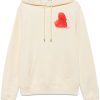 Maison-Kitsune Hoodies Men Lanvin Printed Hoodie Neutrals