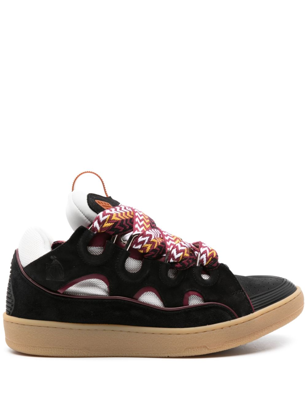 Lanvin Curb Suede Sneakers Black Men Low-Tops Maison-Kitsune