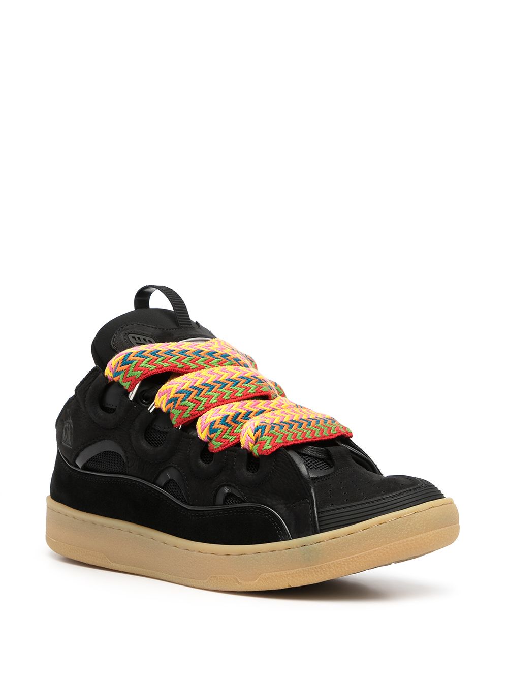 Maison-Kitsune Lanvin Chunky lace-up Sneakers Black Men Low-Tops