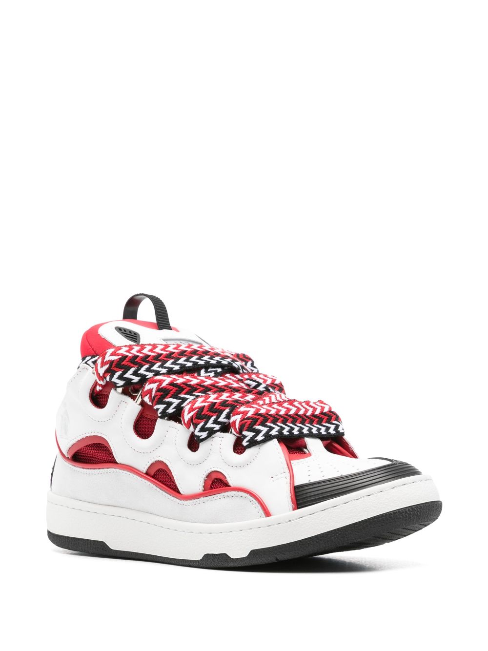 Lanvin Curb panelled-design Sneakers White Men Low-Tops Maison-Kitsune
