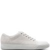 Maison-Kitsune Lanvin DBB1 Suede Sneakers Grey Men Low-Tops