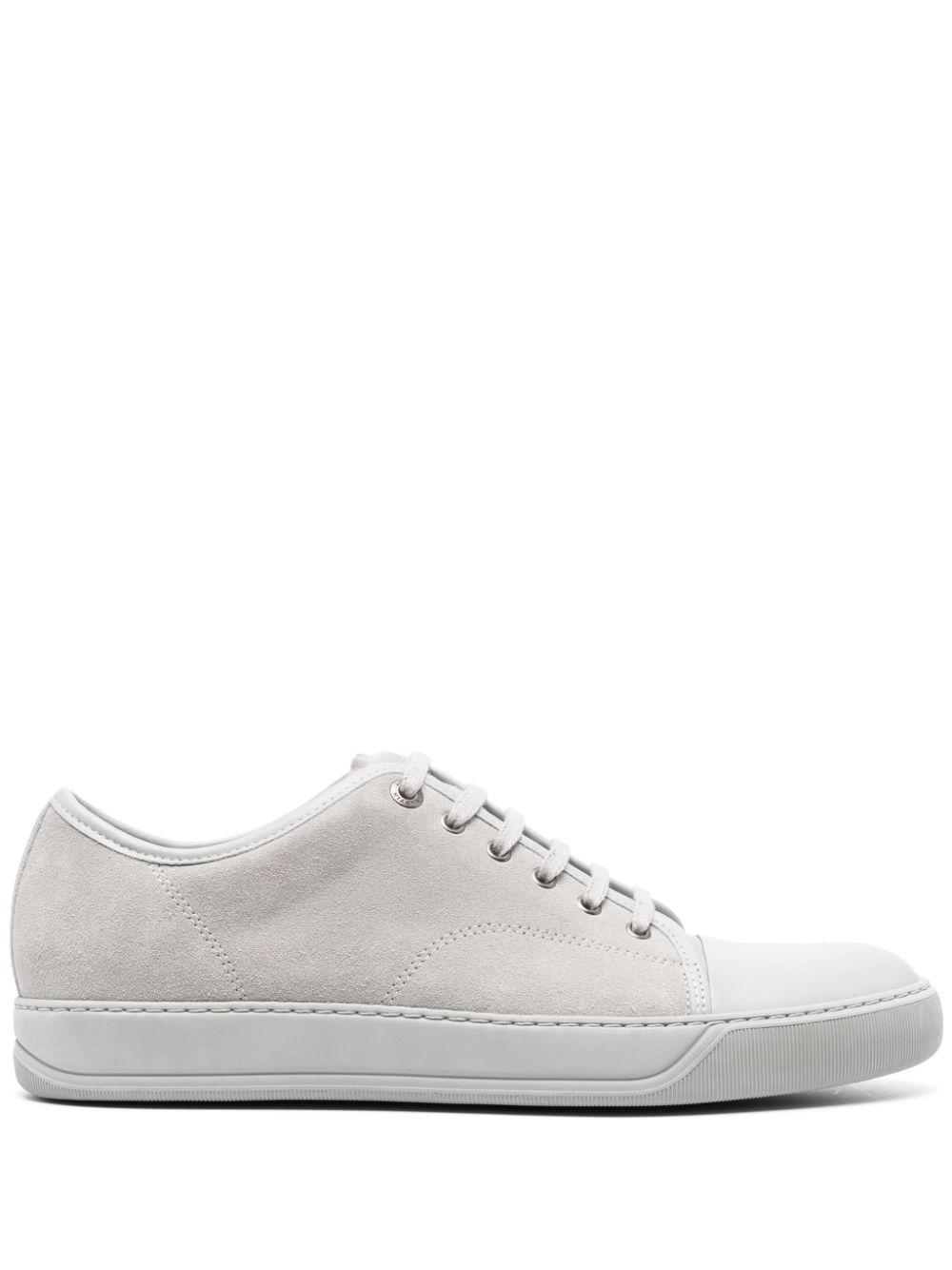 Maison-Kitsune Lanvin DBB1 Suede Sneakers Grey Men Low-Tops