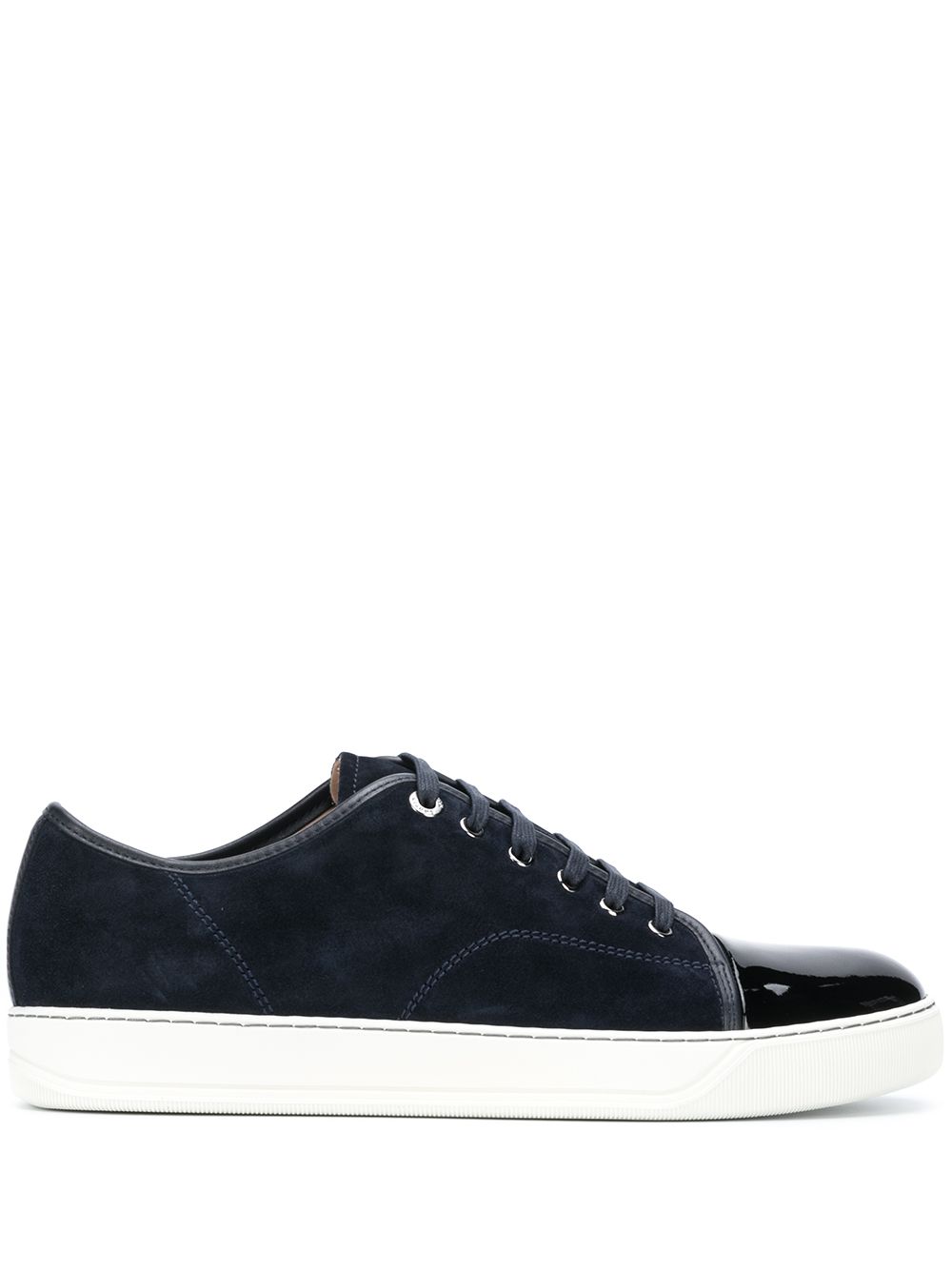 Maison-Kitsune Lanvin DBB1 patent-toe Sneakers Blue Men Low-Tops