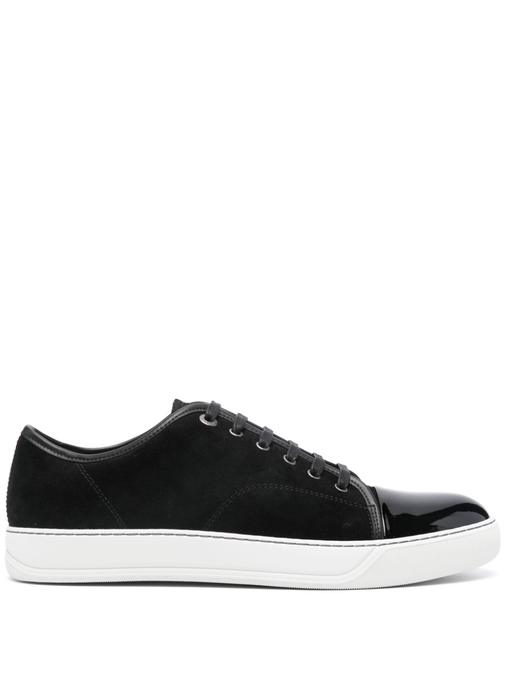 Men Low-Tops Maison-Kitsune Lanvin DBB1 Leather Sneakers Black
