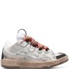 Lanvin Curb Chunky Leather Sneakers White Maison-Kitsune Men Low-Tops