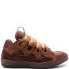 Lanvin Curb lace-up Sneakers Brown Maison-Kitsune Men Low-Tops
