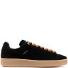 Maison-Kitsune Lanvin Suede low-top Sneakers Black Men Low-Tops