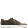 Maison-Kitsune Lanvin DBB1 Suede Sneakers Green Men Low-Tops