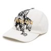 Maison-Kitsune Hats Men Lanvin x Future eagle-print Baseball Cap White